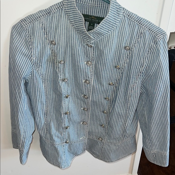 Vintage Ralph Lauren striped military style blouse - Picture 7 of 7